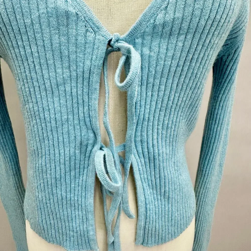Everlane The Cotton-merino Front-tie‎ Top